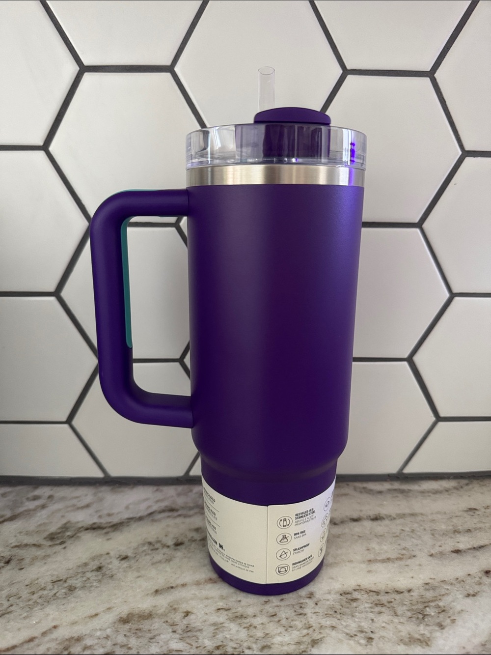 Stanley Deep Purple 30 ounce Quencher H2.0 Tumbler - Picture 3 of 4